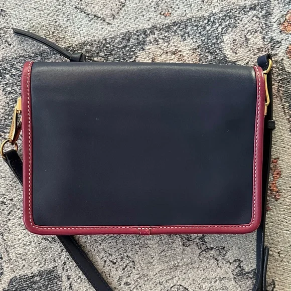 Marc Jacobs Navy Blue and Burgundy Women's crossbody bag - Picture 3 of 7